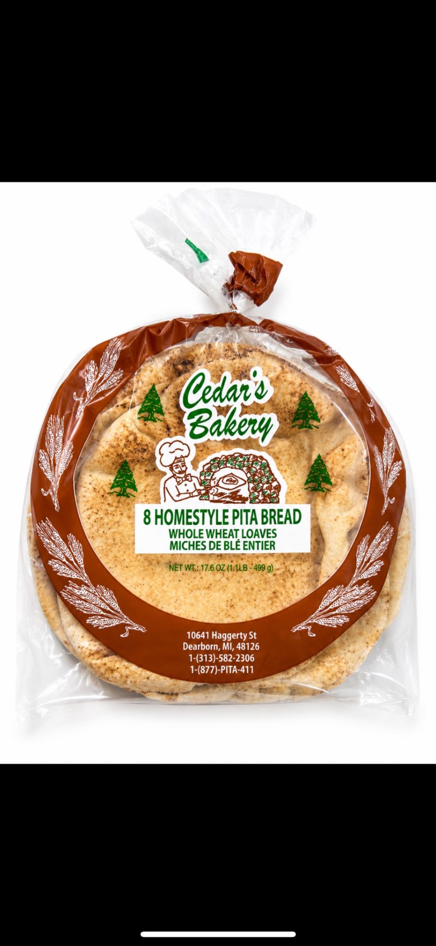 Homestyle Pita — Wheat